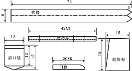 牛仔褲配件圖.