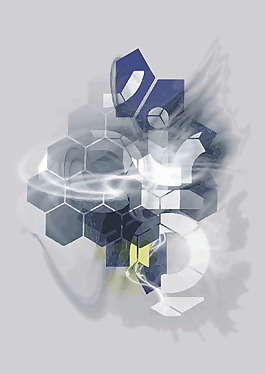 印花矢量圖 圖案概括 色彩 灰色 藍色 免費素材