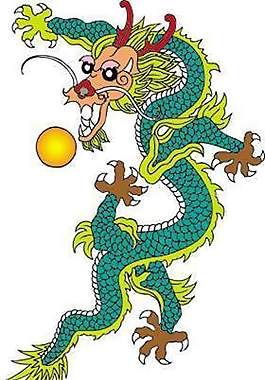 位圖 動物 龍 色彩 青色 免費素材