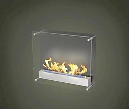 fireplace 玻璃壁爐 08