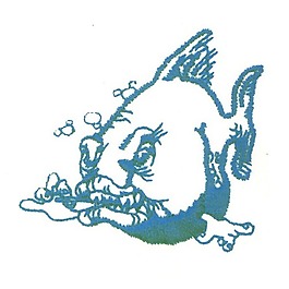 繡花 動物 魚 家紡 免費素材