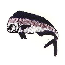 繡花 動物 魚 色彩 青色 免費素材