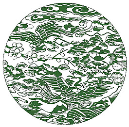 繡花 動(dòng)物 鳳凰 色彩 綠色 免費(fèi)素材