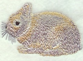 繡花 動(dòng)物 兔子 色彩 銀色 免費(fèi)素材