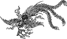 印花矢量圖 動(dòng)物 鳥(niǎo)類 鳳凰 吉祥 免費(fèi)素材