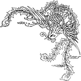 印花矢量圖 動(dòng)物 鳳凰 鳥(niǎo)類 吉祥 免費(fèi)素材