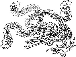 印花矢量圖 動(dòng)物 鳥(niǎo)類 鳳凰 吉祥 免費(fèi)素材