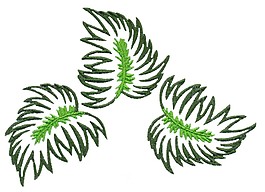繡花 植物 樹葉 色彩 免費素材