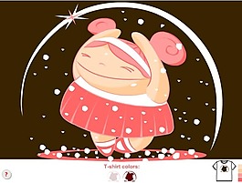 位圖 可愛(ài)卡通 雪 色彩 咖啡色 免費(fèi)素材