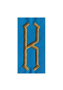 繡花 文字 英文 K 色彩 免費(fèi)素材