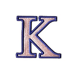 繡花 文字 英文 K 色彩 免費(fèi)素材