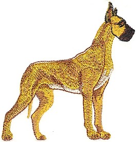 繡花 動物 狗 色彩 黃色 免費素材