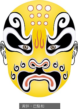 印花矢量圖 臉譜 民族 京劇 其他 免費(fèi)素材