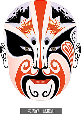 印花矢量图 中国风 民族风 京剧 免费素材