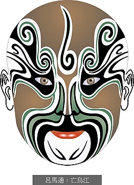 印花矢量圖 臉譜 民族風(fēng) 彩色 免費(fèi)素材