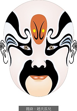 印花矢量圖 臉譜 民族風(fēng) 彩色 免費(fèi)素材