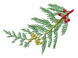 绣花 植物 树 色彩 绿色 免费素材