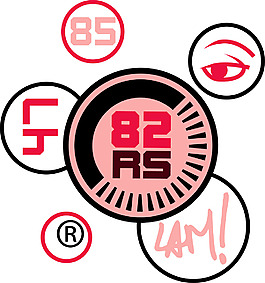 印花矢量圖 文字 英文 數(shù)字 圓形 免費素材
