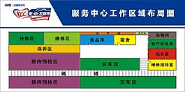 一汽工作區域布局圖展板