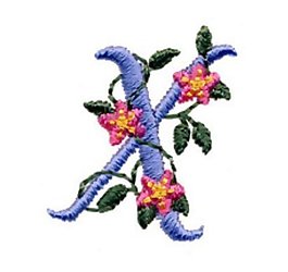 繡花 植物 花 文字 英文 免費(fèi)素材