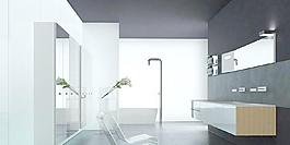 黑白經典 現代大空間浴室 Bathroom