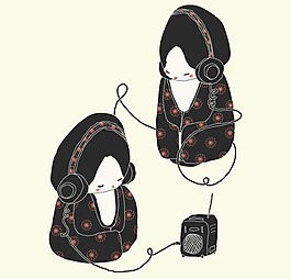 位圖 插畫 收音機(jī) 色彩 紅色 免費(fèi)素材