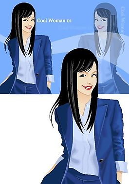 印花矢量圖 時尚休閑女裝 抽象 人物 免費素材