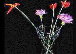 红鹤芋花瓶 插花 09（高模）