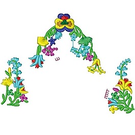 繡花 植物 草 花 花紋 免費(fèi)素材
