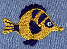 繡花 動(dòng)物 魚 熱帶魚 色彩 免費(fèi)素材