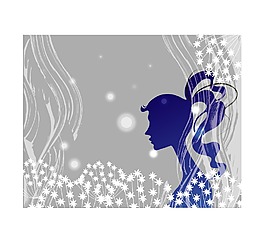 印花矢量圖 人物 少女 女人 色彩 免費(fèi)素材