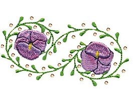 繡花 植物 花 色彩 綠色 免費素材