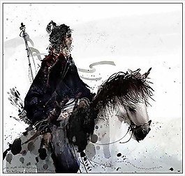 位圖 插畫 人物 男人 武士 免費(fèi)素材