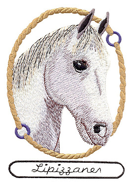 繡花 動物 馬 文字 英文 免費素材