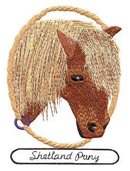 繡花 動物 馬 文字 英文 免費素材