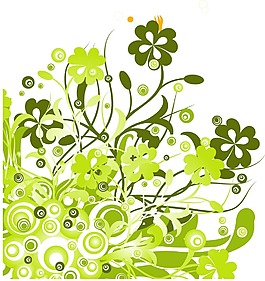 印花矢量圖 優(yōu)雅植物 草 毛衫印花 優(yōu)雅植物 免費素材