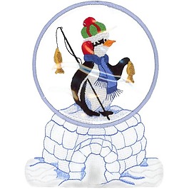 绣花 色彩 彩色 圣诞节 雪人 免费素材