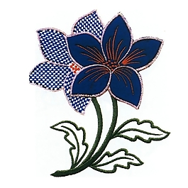 繡花 植物 花 色彩 藍(lán)色 免費(fèi)素材