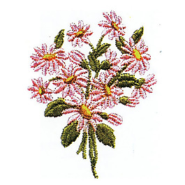 繡花 植物 花 色彩 綠色 免費(fèi)素材