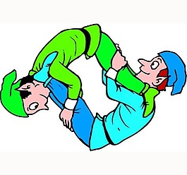 印花矢量图 人物 男人 色彩 绿色 免费素材