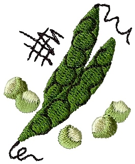 绣花 植物 色彩 蔬菜 单色 免费素材