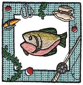 繡花 動物 魚 色彩 圖標 免費素材