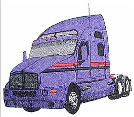 繡花 色彩 交通工具 汽車 紫色 免費素材