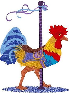 繡花 動物 雞 色彩 五顏六色 免費素材