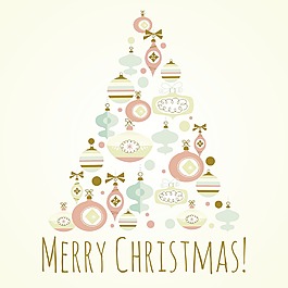 美麗的圣誕樹圣誕卡的說明