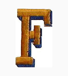 繡花 文字 英文 色彩 F 免費(fèi)素材