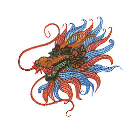 繡花 動(dòng)物 龍 中國 民族 免費(fèi)素材