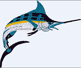 繡花 動物 色彩 魚 金槍魚 免費素材
