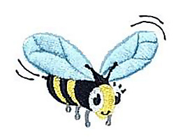 繡花 動物 昆蟲 蜜蜂 色彩 免費素材