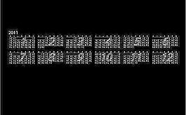 2011臺歷 矢量文件圖片